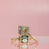 Evil Eye Cube Hoop Earrings